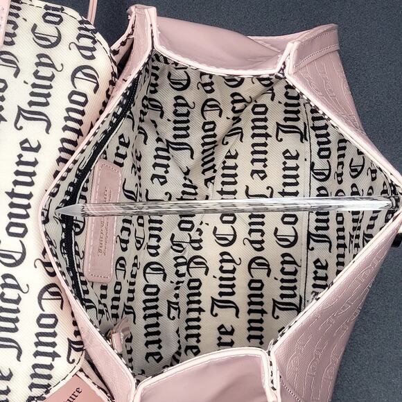 Juicy Couture Cute Bow Coquette Pink Diamond For The Girls Crossbody Handbag NWT - Picture 8 of 9